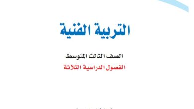 اختبار التربية الفنية ثالث متوسط مسارات الفصل الاول 1446